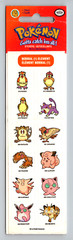 SANDYLION VINTAGE 1999 NINTENDO POKEMON NORMAL ELEMENT STICKERS NEW SEALED