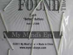 My Minds Eye “Blush Better” Buttons – Lost Found 2 – Scrapbooking