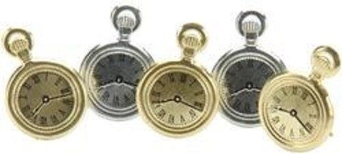 Pocket Watch – Jewelry, Decorative Scrapbook Brads – Eyelet Outlet #102