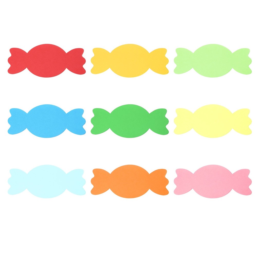 3.5×6.1″Cutouts Paper, 36Pcs Candy Assorted Color Paper, Multicolor