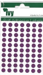 Ivy Purple 8mm Self Adhesive Round Dot Labels 980 Labels 232720