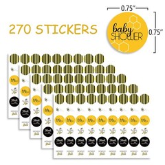 270 PCS BUMBLE BEE theme stickers,Baby Shower Stickers,Baby Shower Envelope S…