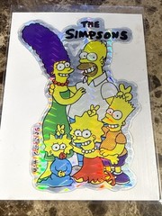 (6) Vintage 80’s/90’s Simpsons Prism Vending Machine Stickers The Simpsons
