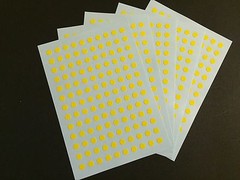 2400pcs X 8mm 5 Color Round Circle Spot Dot Marker Adhesive Stickers Japan