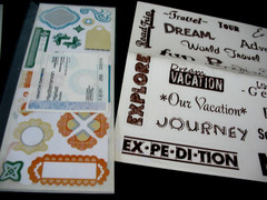 Creative Memories ABC Great Lengths, Titles, Travel, Mediterranean stickers