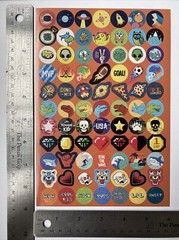 Shaped Stickers Pixels Dino’s Sports Space Cool Kid Food Stickers Single Sheet