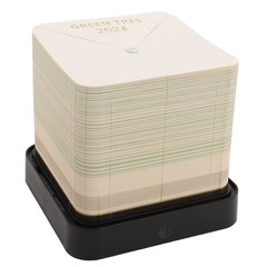 3D Memo Pad Tree House 2026 Desk Calendar Paper Sculpture Notepad Notes (Green)