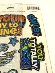 Hallmark Stickers Moveable Decorations Your Day to Shine Totally Rock Winner USA