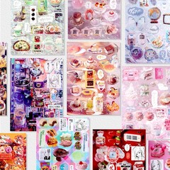 800Pcs Cute Scrapbook Stickers Travel Japanese Sticker Book for Adult Kawaii Kor