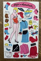 Vintage SANDYLION Outfit A Sophisticate Activity Stickers Sheet HTF