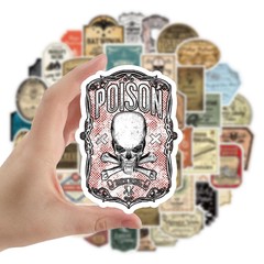 50x Potion Label Retro Stickers Vinyl Laptop Bottle Scrapbook Vinyl Party Decal