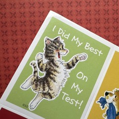 Vintage Suzy Zoo Wags Whiskers Dog Stationery & Puppy Cat Sticker Sheet Lot