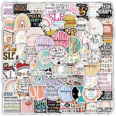 120PCS Speech Language Pathologist Stickers for Water Bottles and Laptops