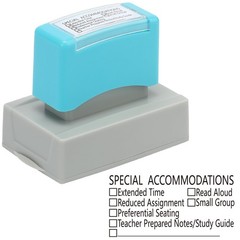 1 Pcs Teacher Stamps for Classroom -Inking Special Accommodations Stamp Refil…