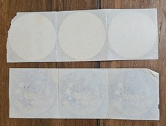 Vintage Stickers Celestial Moon Face Star Ocean Sunset Shell 80s Lot Of 6 New