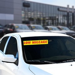 12 Pack Car Windshield Stickers – UV-Resistant Dealership Advertising Labels
