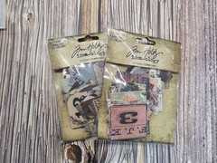 Lot of 2 Idea-Ology TIM HOLTZ Collage Tiles New TH94217