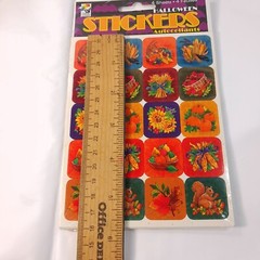 Vintage Paper Magic Group Halloween stickers fall autumn harvest Color Clings
