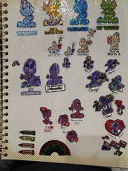 Collector’s Vintage Eighties Sticker Album Collection Ziggy Shirt Tales Pacman