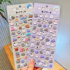 4-Pack Fun 3D Animal EVA Bubble Stickers – Cute Cartoon Embellishments for DIY P