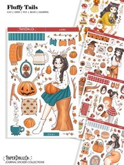 PaperDollzCo Fall and Halloween Themed Journal Yellow, Red, Green, Red