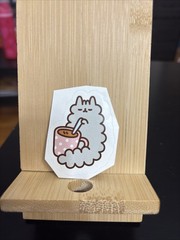 Stormy from Pusheen with Hot Chocolate Sticker 2 inches H x 1.5 inches W