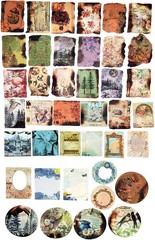 200PCS Vintage Scrapbooking Supplies Pack for Junk Journal Planners Decoupage Pa