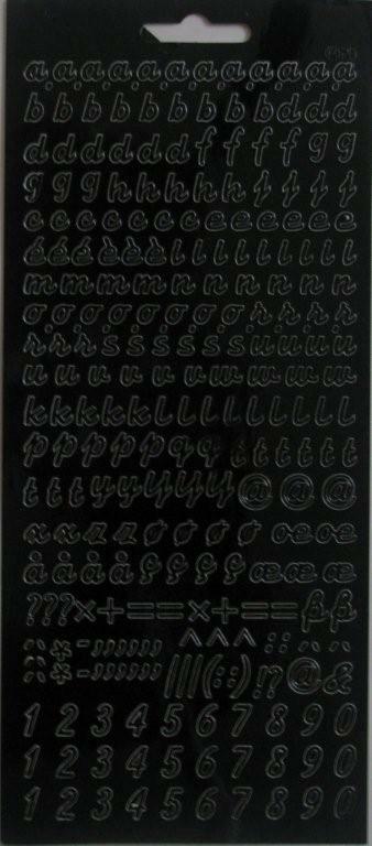 Outline Sticker – Alphabet a-z Lower Case – 1.1078 bk/bk
