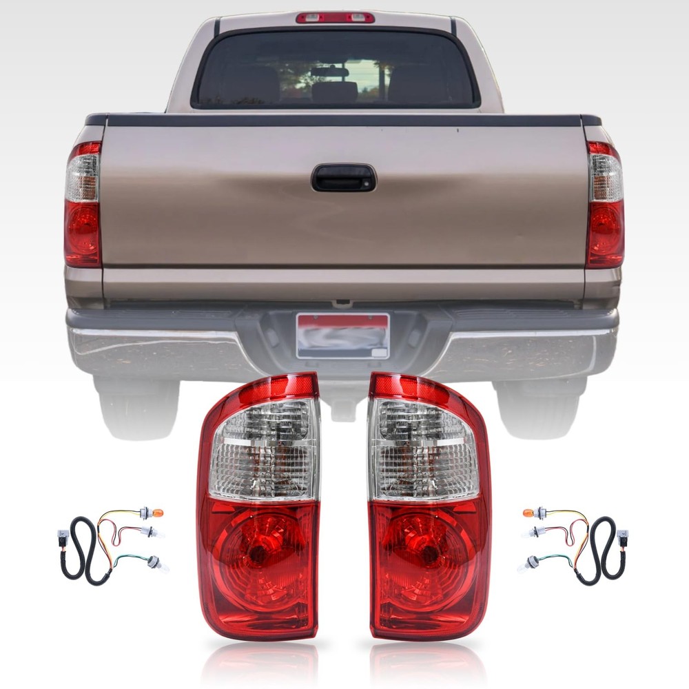 Tail Light Assembly Compatible with 2004-2006 Toyota Tundra Double Cab Tail l…