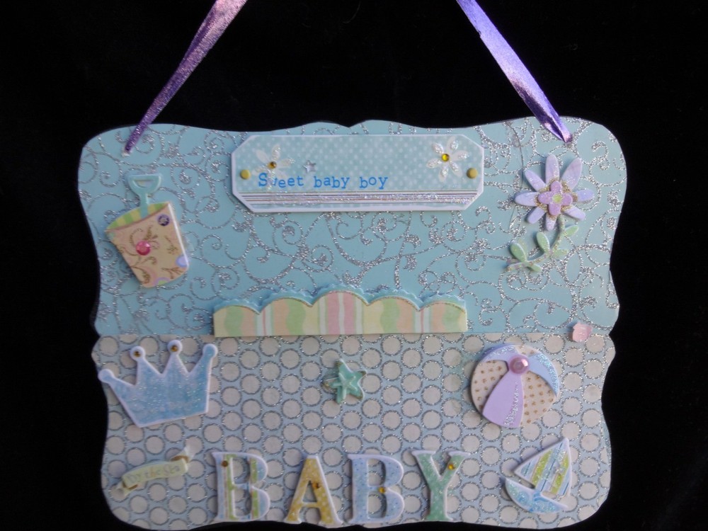 HAND MADE «3D BABY BOY PLAQUE»