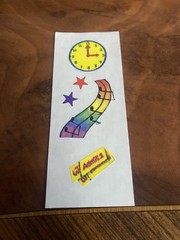 Vintage Creative Memories School Musical Ticket Admission Sticker Strip 2×5 Inch