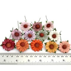 3 Sets Mixed Autumn Thanksgiving Paper Flower Scrapbook Halloween (Fall-A3/A)