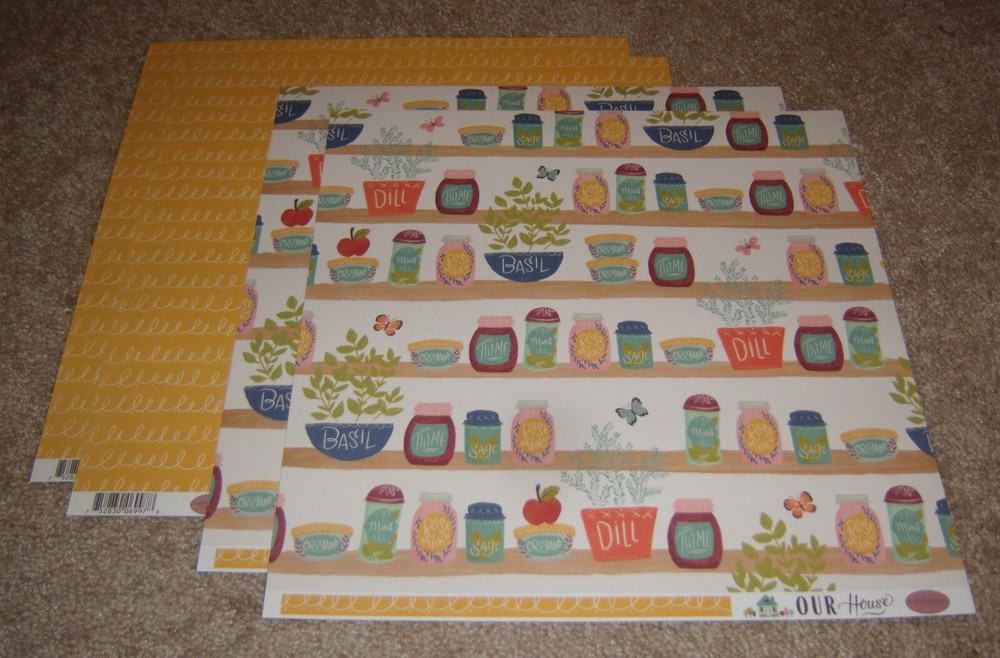 Carta Bella 12×12 Double Sided Scrapbook Papers(4 ~ Our House…..Herbs/Seasons