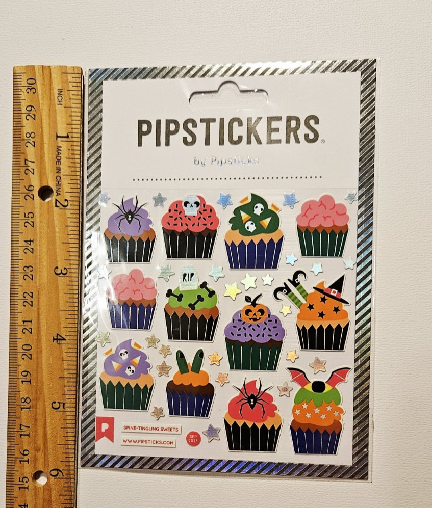 Pipstickers Lot of 1 Package ~Spine-Tingling Sweets~ Stickers 1 Sheet NIP 2023
