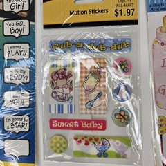 Vintage Girl Baby Shower Scrapbooking Crafting Stickers Mixed Lot Of 11 New