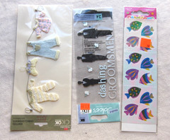 Lot of 21 New Scrapbooking Stickers & Accents VGC