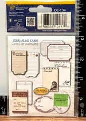 Little Yellow Bicycle Journaling Cards 10Pack With Foil Accents Christmas OC-134