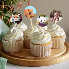 2 Rolls of 500 PCS 1-Inch round Zoo Animal Stickers for Scrapbooking & Decor