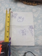 4 Lisa Frank Stickers Coloring Color Your Own cat poodle dog partial sheet