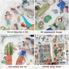 Journaling Stickers Journal Sticker Book Junk Journal Supplies Movement9297