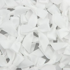7Rainbows 50pcs Boutique 1.5″ White Satin Ribbon 1.5 Inch x 50 Pcs,