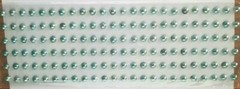 CraftbuddyUS 144 pcs x 4 mm Self Adhesive Round Gems, Color – Light Blue