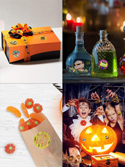 1000 Pcs Halloween Roll Stickers for Kids Teens, Pumpkin Bats Spiders Witch Web