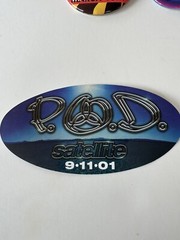 Vintage 1990’s Variety Bands Stickers W/ 1 Aerosmith & Battle Of The Bands Pin