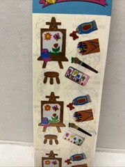 Sandylion Art Painting Easel Palette Brush Stickers Strip Multicolor