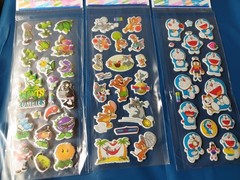 Cute and cool puffy sticker sheets you choose.manga,cartoon,disney,hello kitty