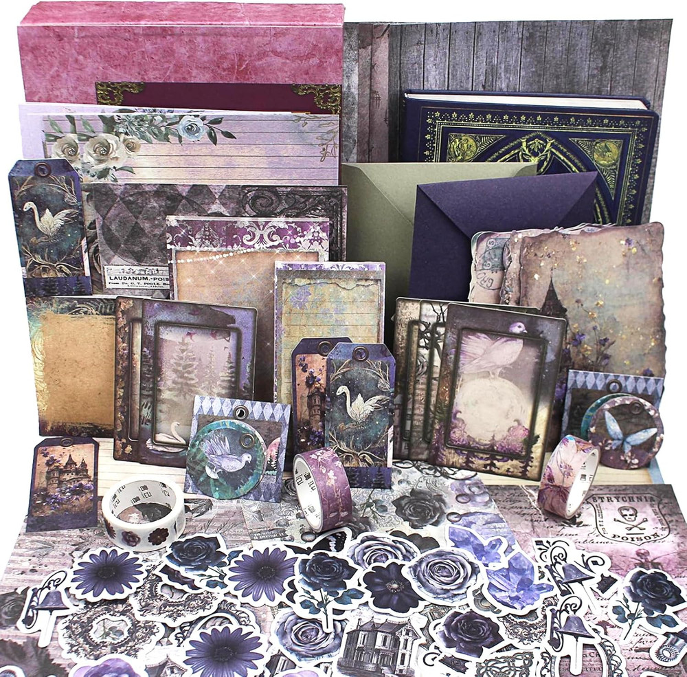 Ultimate Vintage Scrapbook Supplies & Junk Journal Kit – A6 Retro Notebook, Aest