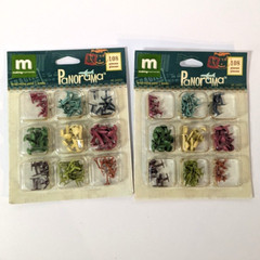 Making Memories Panorama Brads 2 Pack, 108 Pc Each, 9 Brad Styles Airplane Arrow