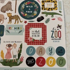 Echo Park Element Stickers Animal Kingdom