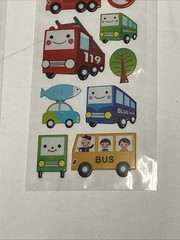 Car Tractor Truck Bus Transportation Stickers Scrapbook Craft Fun Lot of 2